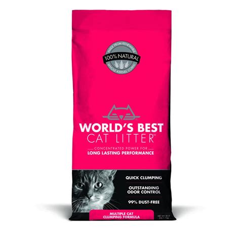 World's Best Cat Litter Multiple Cat Clumping Litter, 28-lb - Walmart ...