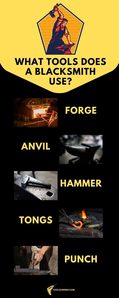 Different Types of Blacksmith Tools - ToolsOwner