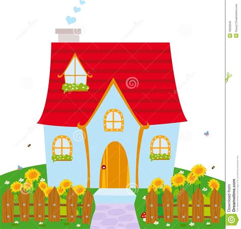 Illustration about Illustration of a cute little house. Illustration of ...