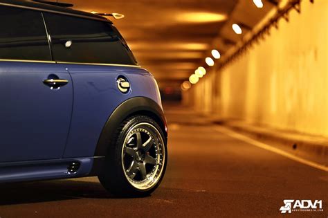 Exclusive Bespoke Blue Mini Cooper on ADV1 Wheels — CARiD.com Gallery