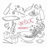 Wok Coloring Pages sketch template