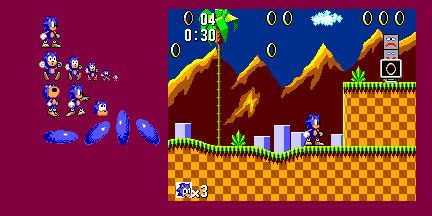 Some Beta Sonic 1 Sprites in SMS Style by xxRayox587Studiosxx on DeviantArt