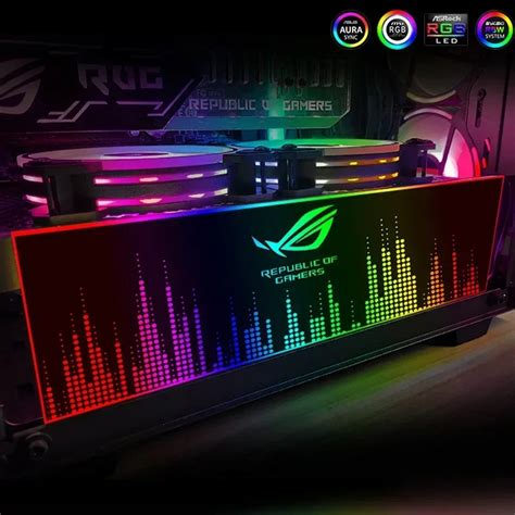 Customize PC Case RGB Lighting Panel ARGB MOD VGA Backplate Cabinet PSU ...