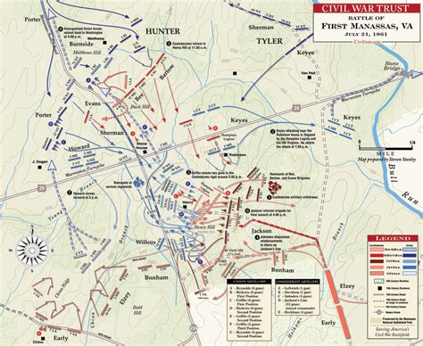 First Battle of Manassas 1st Battle of Manassas Campaign Map