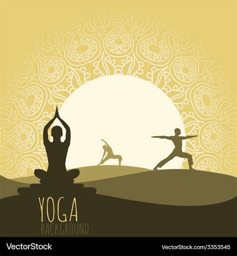 Yoga background Royalty Free Vector Image - VectorStock