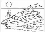 A Beautiful Yacht To color  Transport Coloring Pages sketch template