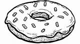 A Donut With Icing And sprinkles Coloring Page  Premium AI Generated Image sketch template