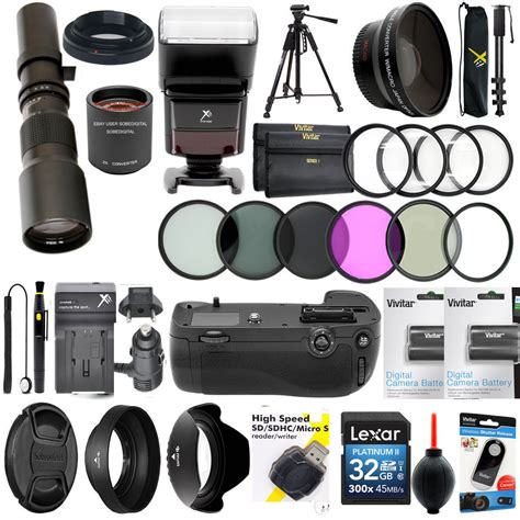 NIKON D7200 HD TELESCOPE TELEPHOTO ZOOM LENS 500-1000MM + 40PC PRO ...