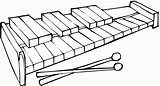 Xylophone Coloring Page  Home sketch template