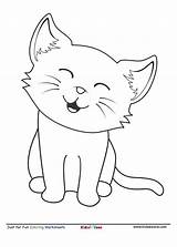 Printable Cute Cat Coloring Pages sketch template