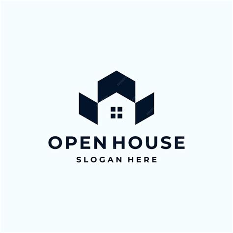 Premium Vector | Open House Home Logo Design Inspiration