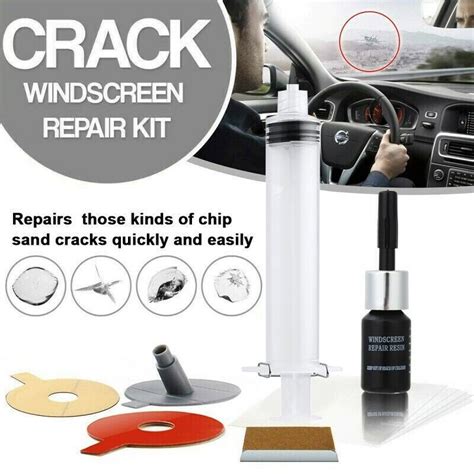 Car Windshield Windscreen Repair Kit Tool Window Glass Chip Crack ...