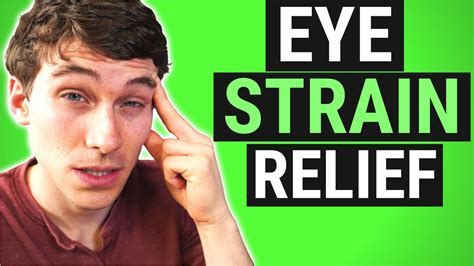How To Get Rid of EYE STRAIN - 7 Tips to Avoid Eye Strain - YouTube