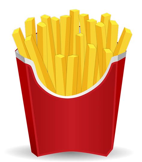 French Fries in a Red Carton clipart. Free download transparent .PNG ...