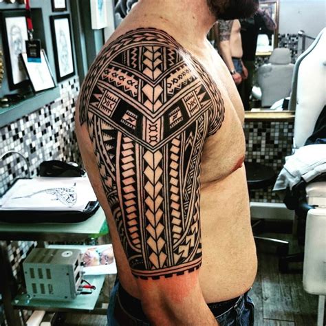 African Tribal Tattoos Half Sleeve