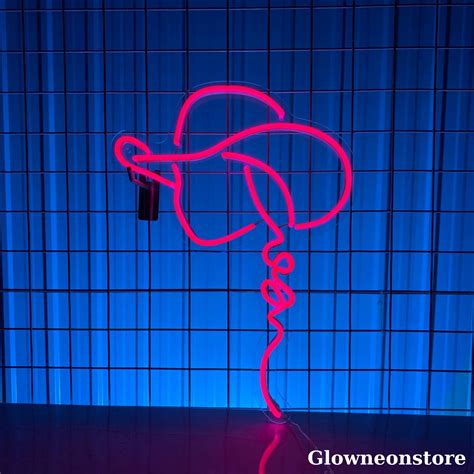 Cowgirl Neon Sign, Cowgirl Led Sign, Custom Girl Line Art LED Light, Country Living Room Wall ...