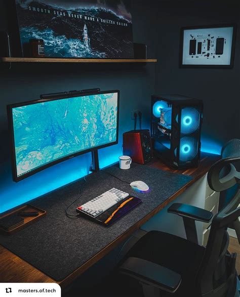 A setup inspired from the depth of sea. Featuring our ErgoChair Pro ...