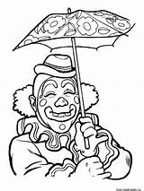 Printable Clown Coloring Pages sketch template