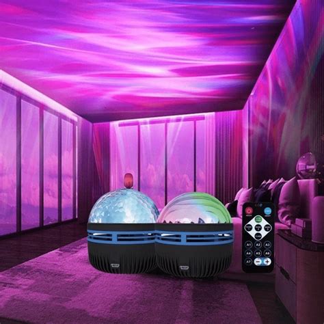 A USB projector lamp LED star projector lamp party atmosphere lamp remote control adjustment ...