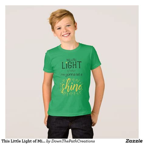 This Little Light of Mine Kids Shirt | Zazzle.com | Kids shirts, Boys t shirts, Bully shirt