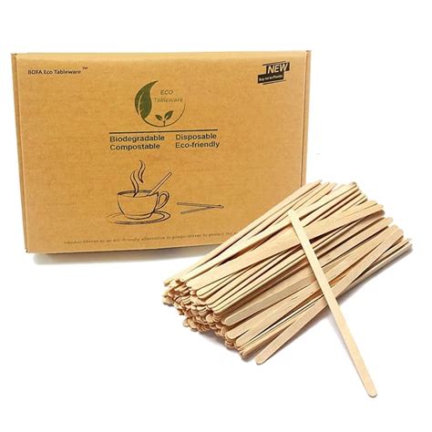 Buy Wooden Coffee Stir Sticks For Coffee Stirring 1000 Pack, 5.5 Inch Espresso Wood Stir Stick ...