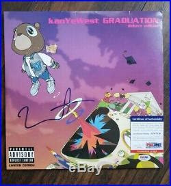 KANYE WEST SIGNED AUTOGRAPHED GRADUATION ALBUM VINYL LP with COA PSA/DNA PROOF | Signed Vinyl Album