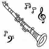 Clarinet Coloring Pages  Free Printable For Kids sketch template