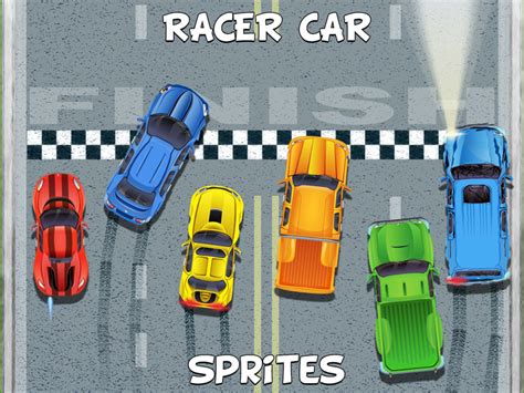 Top Down Racer Car 2D Sprites by 2D Game Assets on Dribbble