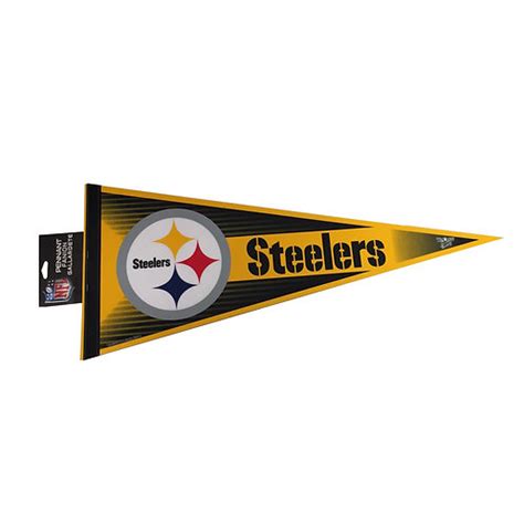 Pittsburgh Steelers Black and Gold Pennant Flag | steelersthermaxstore