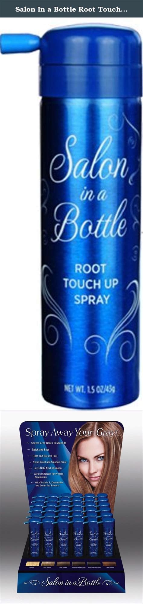 Salon In a Bottle Root Touch Up Spray (Dark Blonde). Spray Away Your Gray Covers gray roots in ...