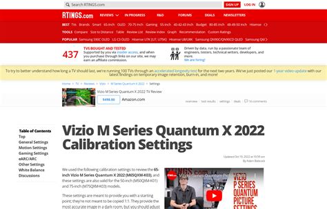 Vizio M Series Quantum X 2022 Calibration Settings - RTINGS.com