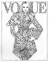 Printable Vogue Coloring Pages sketch template