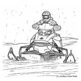Snowmobile Coloring Pages  Free & Printable sketch template
