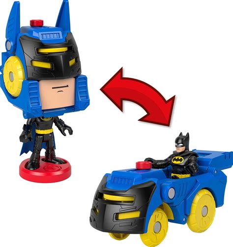 Imaginext DC Super Friends Head Shifters Batman Figure & Batmobile Vehicle Set - Walmart.com