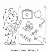 Coloring Pages Hospital Themed sketch template