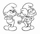 Grouchy Smurf Coloring Page sketch template