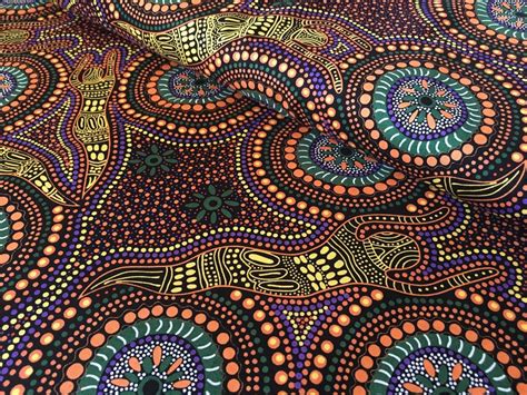 Wineter Spirits Yellow Aboriginal fabric | Aboriginal fabric, Indulgence art, Aboriginal