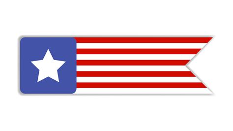 Small american flag labels for international events, perfect for ...