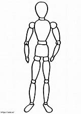 Mannequin To Print coloring Page sketch template
