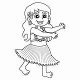 Hula Coloring Pages sketch template