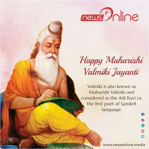 Happy Valmiki Jayanti 2022 Wishes, Quotes, Images, Status, Posters