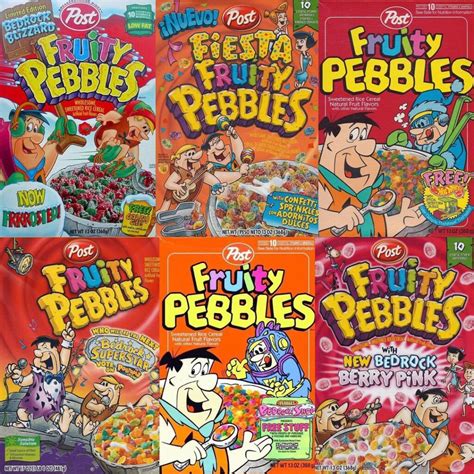 Fruity Pebbles Cereal Box Side