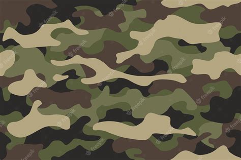 Premium Vector | Camouflage texture seamless pattern Abstract modern camo background for fabric ...