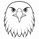 Eagle Head Coloring Page Vector  Premium AI Generated sketch template