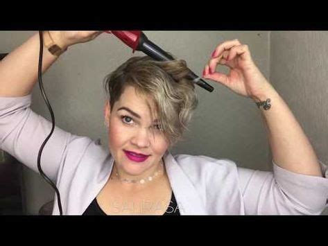 How I curl short hair | pixiecut Tutorial - YouTube (With images) | How ...