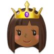 Princess: Medium-Dark Skin Tone Emoji 👸🏾