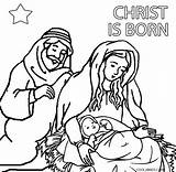 Printable Nativity Scene Coloring Pages For Kids  Cool2bKids sketch template