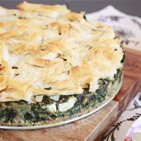 Filled with spinach, feta and parmesan, and topped with crunchy phyllo ...