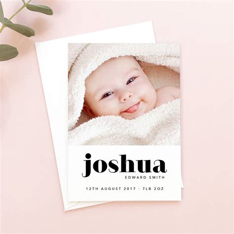 bold type new baby announcement cards by project pretty ...