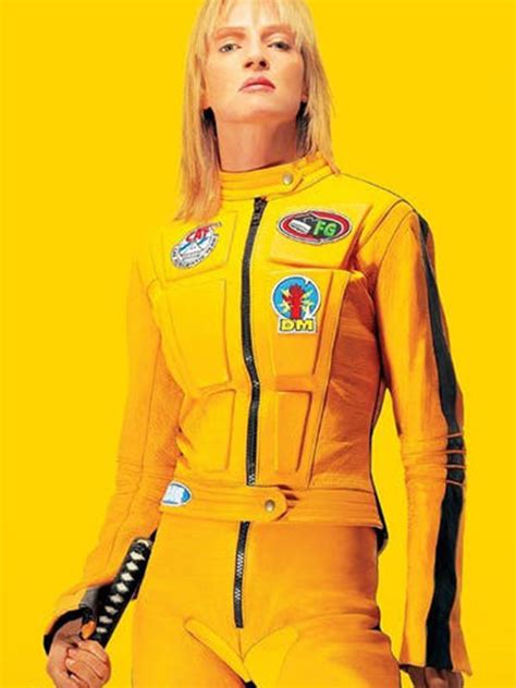 The Bride Kill Bill Yellow Motorcycle Jacket - Just American Jackets